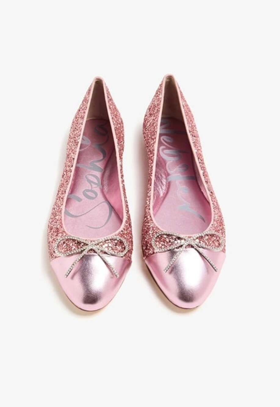 Sophia Webster Pirouette Bow Embellished Ballet Flats Size 37 (MSRP $450)